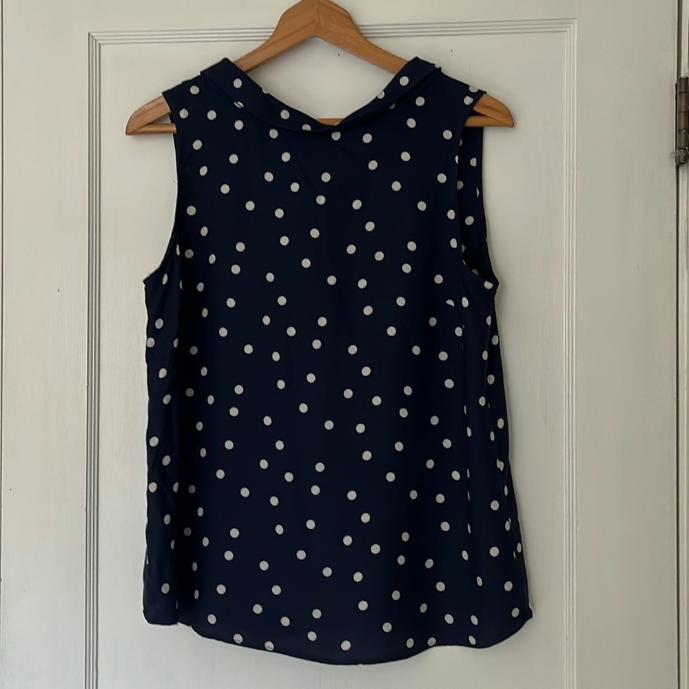 BODEN Sleeves blouse. Polka dot. Size 8/M